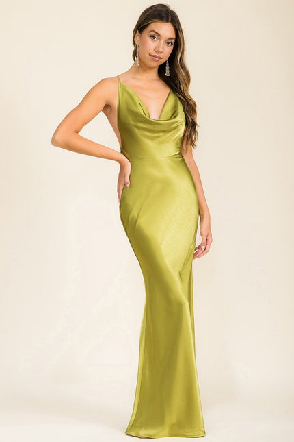 DAYANI VESTIDO VERDE MANZANA