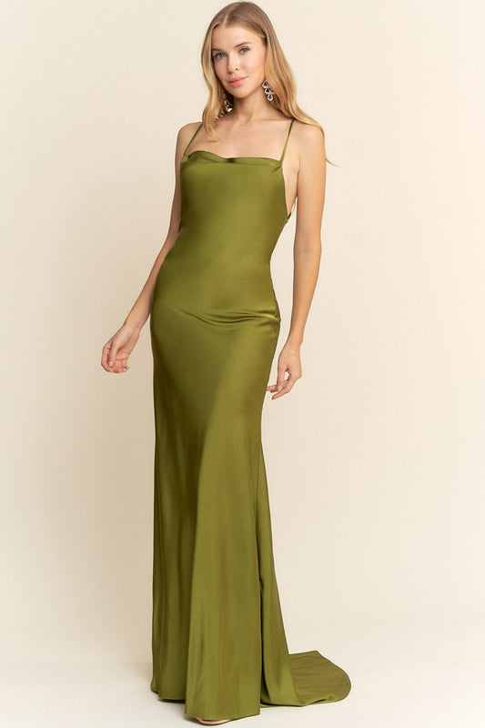 DANAE VESTIDO VERDE OLIVO