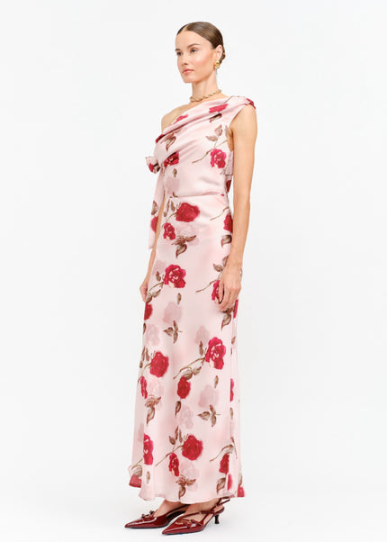 VESTIDO ROSA ESTAMPADO