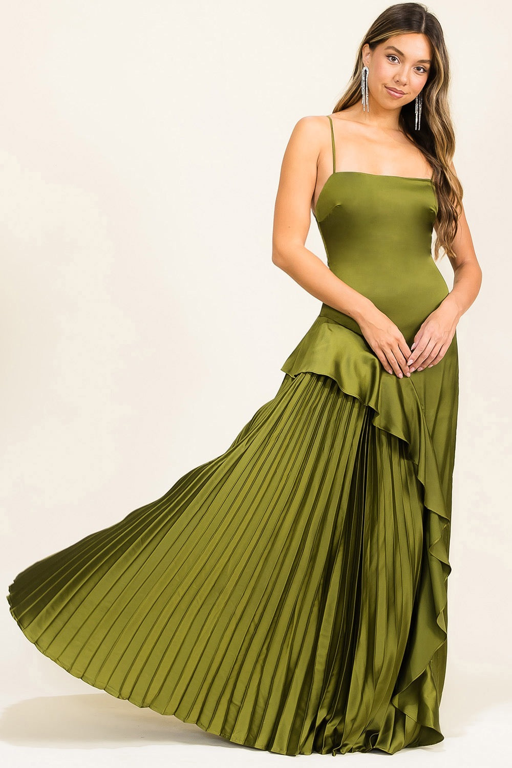 DEBORA VESTIDO VERDE OLIVO