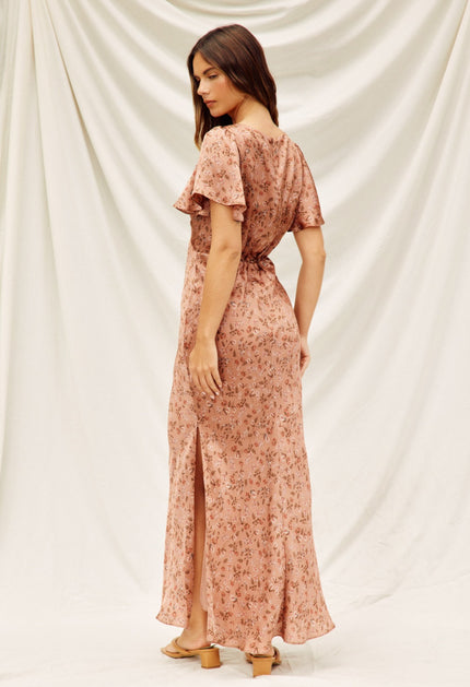 VESTIDO ROSA ESTAMPADO