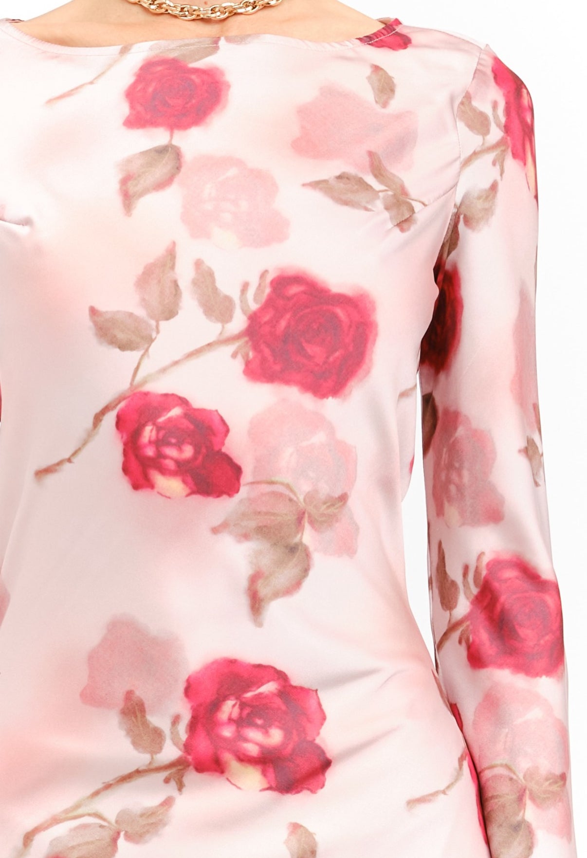 VESTIDO ROSA ESTAMPADO