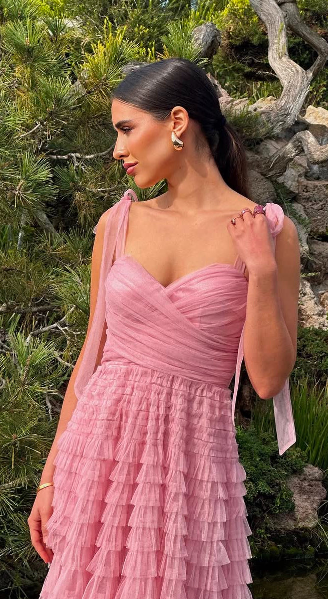 MF21468 VESTIDO ROSA TULL