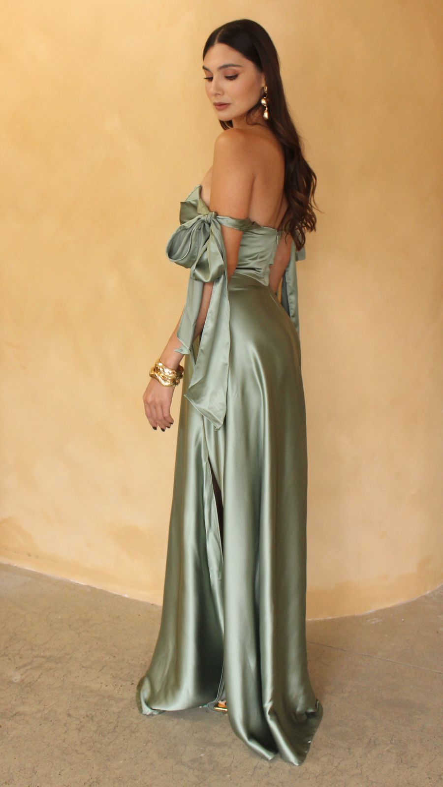 VESTIDO VERDE OLIVO LIGHT