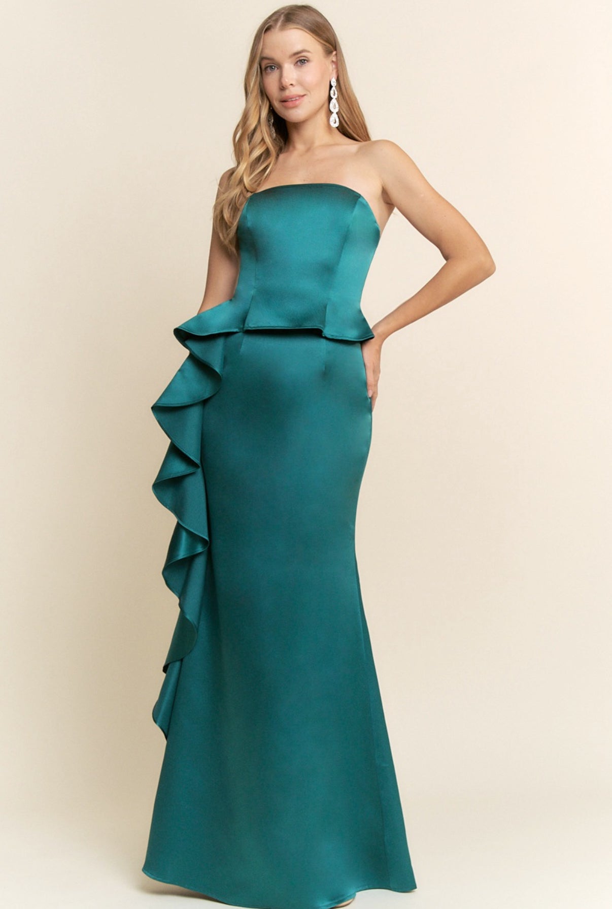 ÁFRICA VESTIDO VERDE ESMERALDA