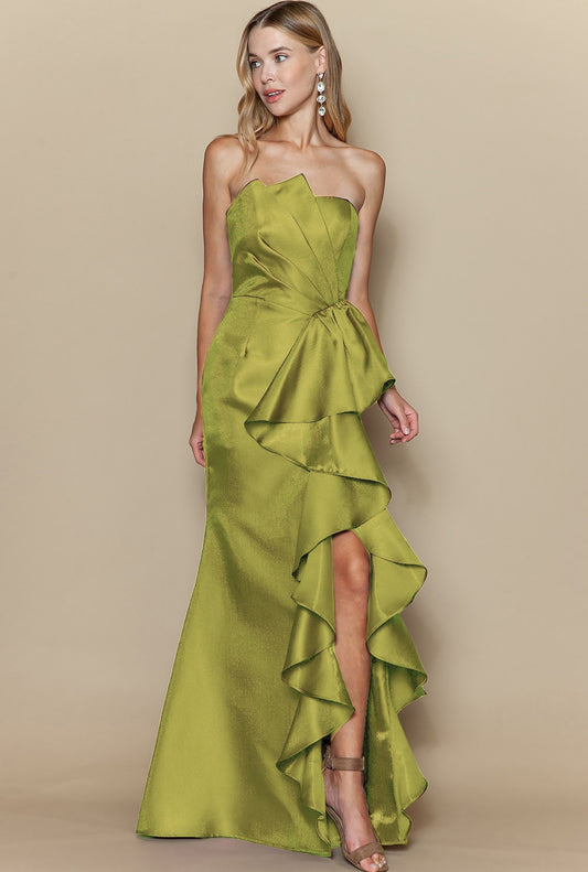 BARBARA VESTIDO VERDE MANZANA