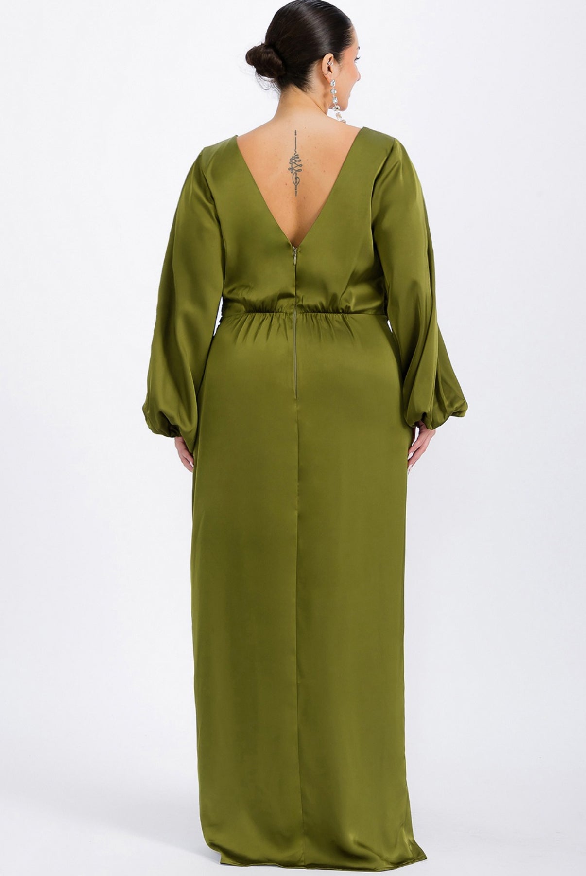 ARLET VESTIDO VERDE OLIVO