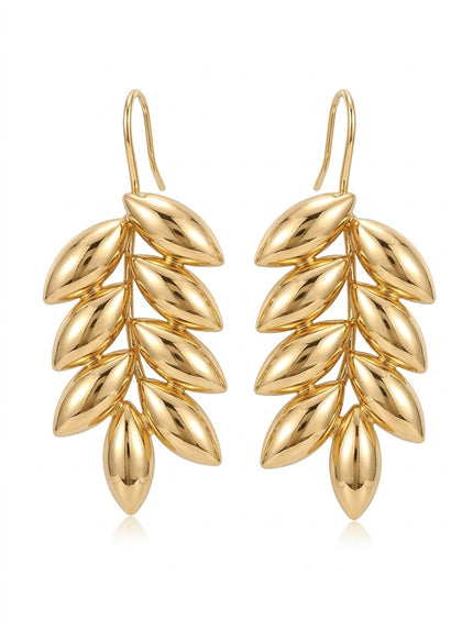 ARETE DORADO HOJA