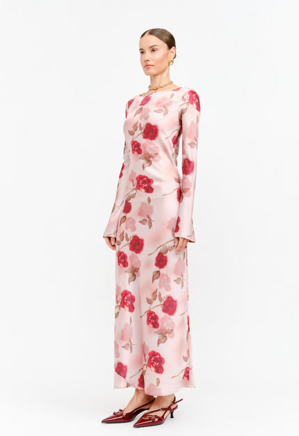 VESTIDO ROSA ESTAMPADO