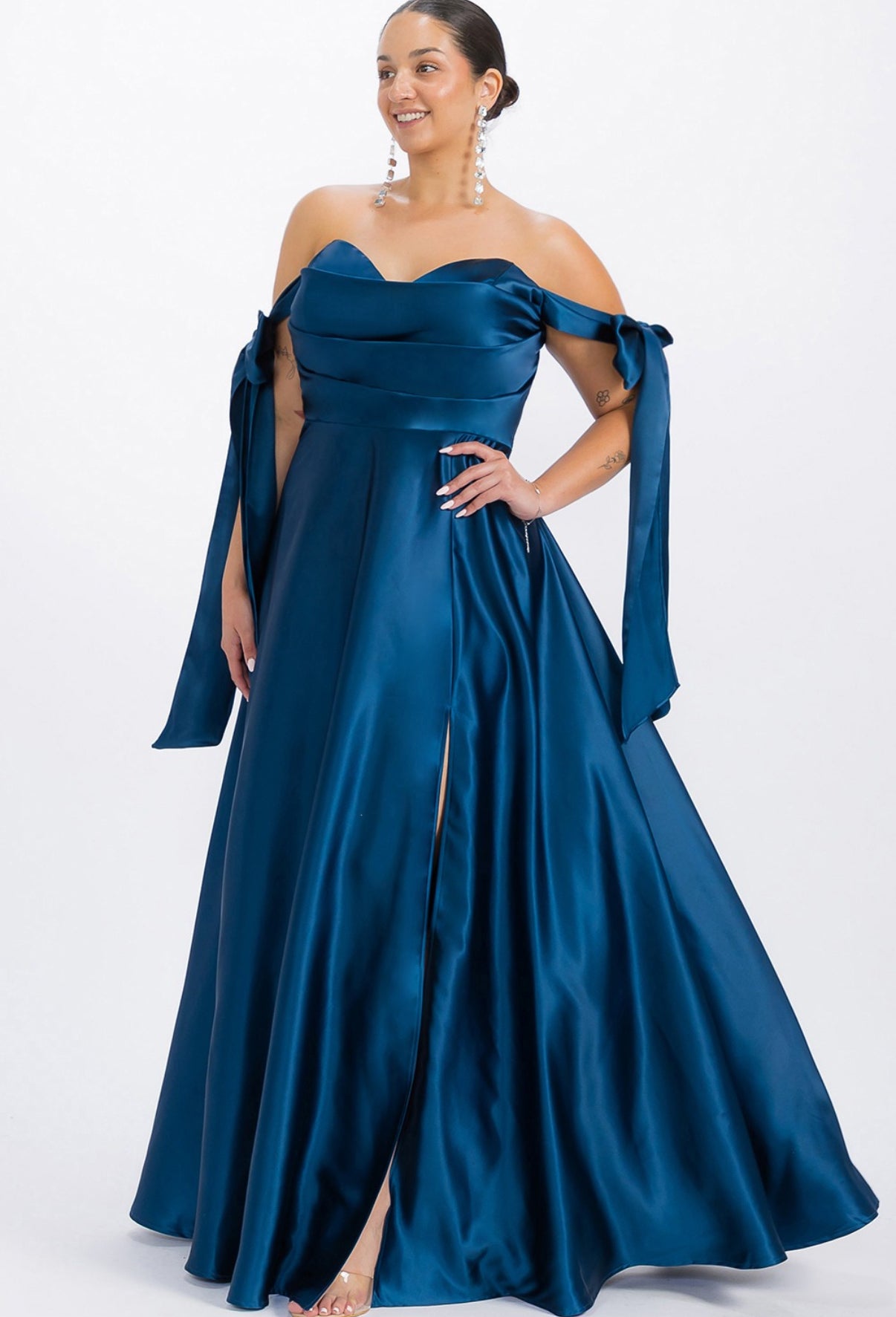 ARANTZA VESTIDO AZUL TEAL