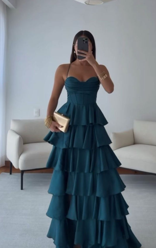 VESTIDO VERDE ESMERALDA