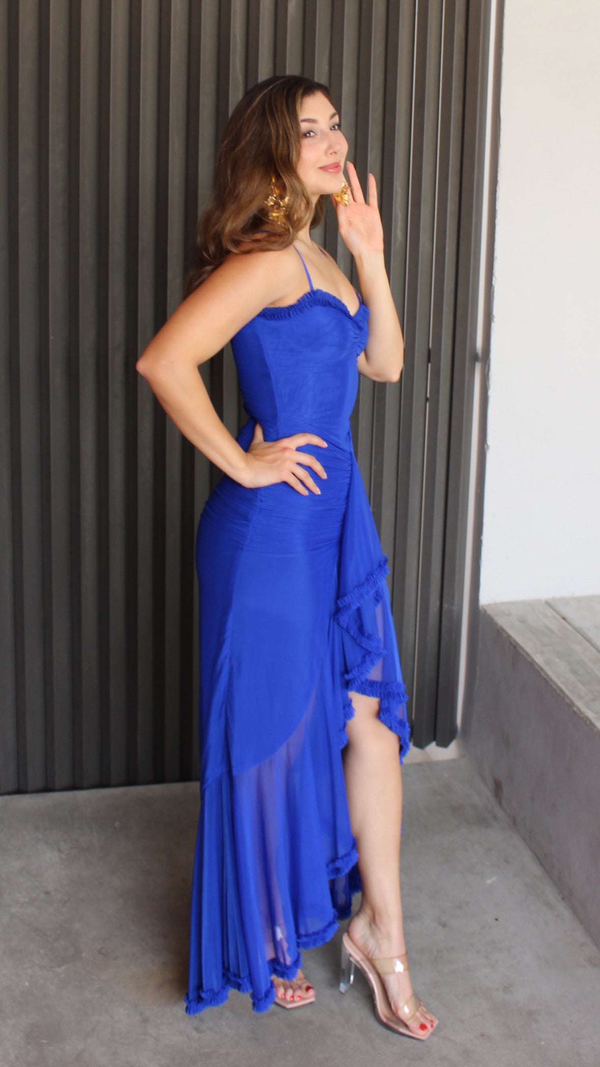 ARIEL VESTIDO AZUL REY
