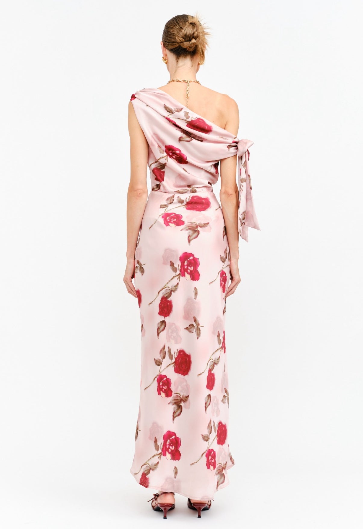 VESTIDO ROSA ESTAMPADO