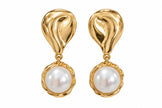 ARETE DORADO CON PERLA