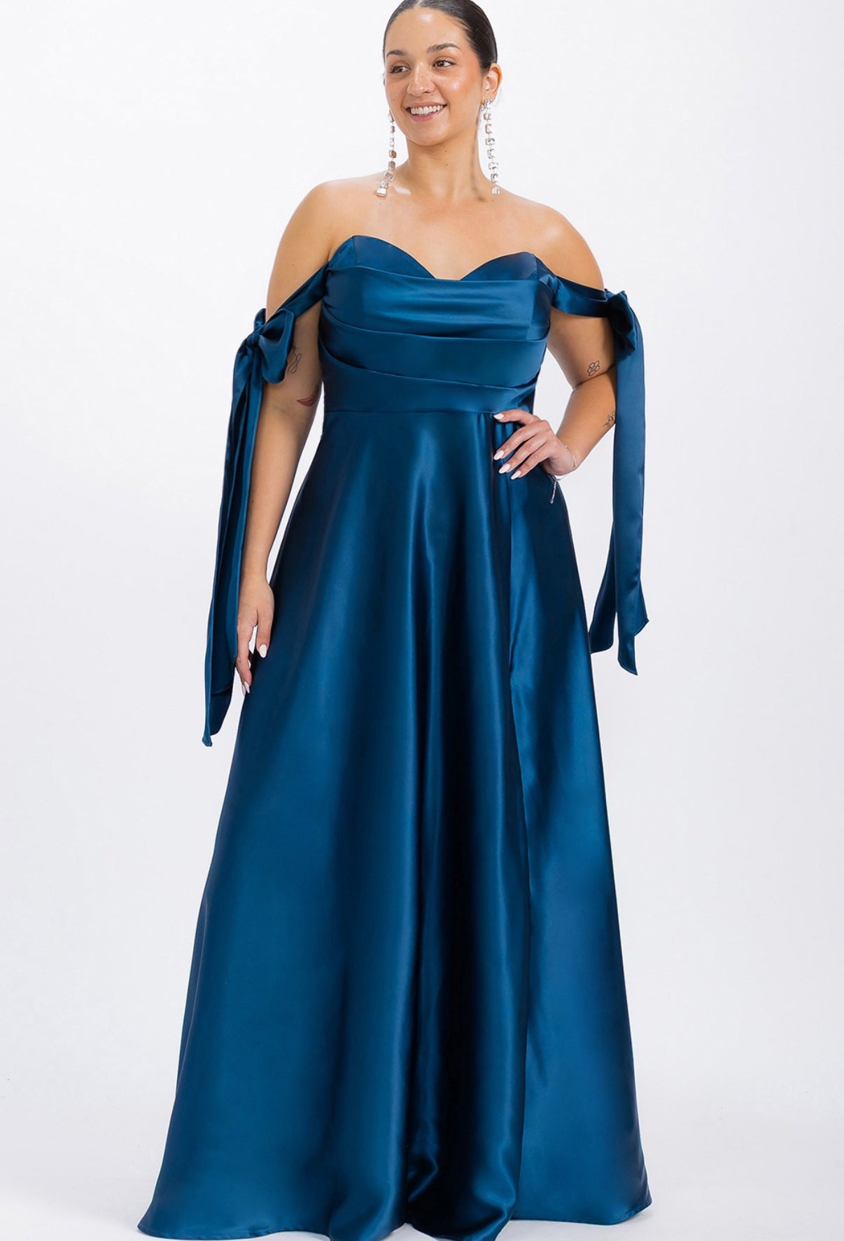 ARANTZA VESTIDO AZUL TEAL