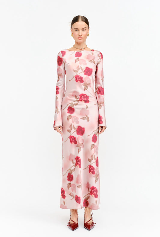 VESTIDO ROSA ESTAMPADO