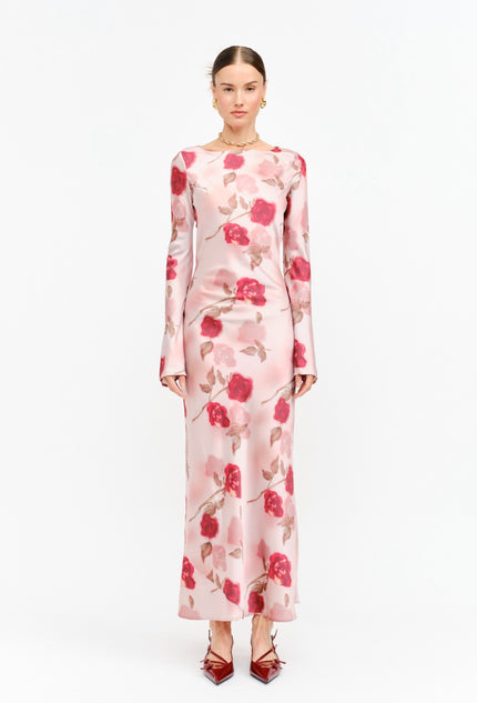 VESTIDO ROSA ESTAMPADO