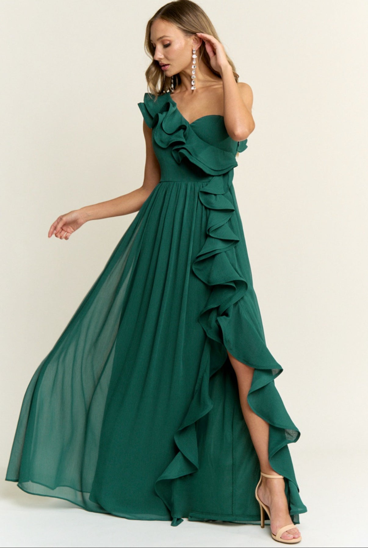 VESTIDO VERDE ESMERALDA