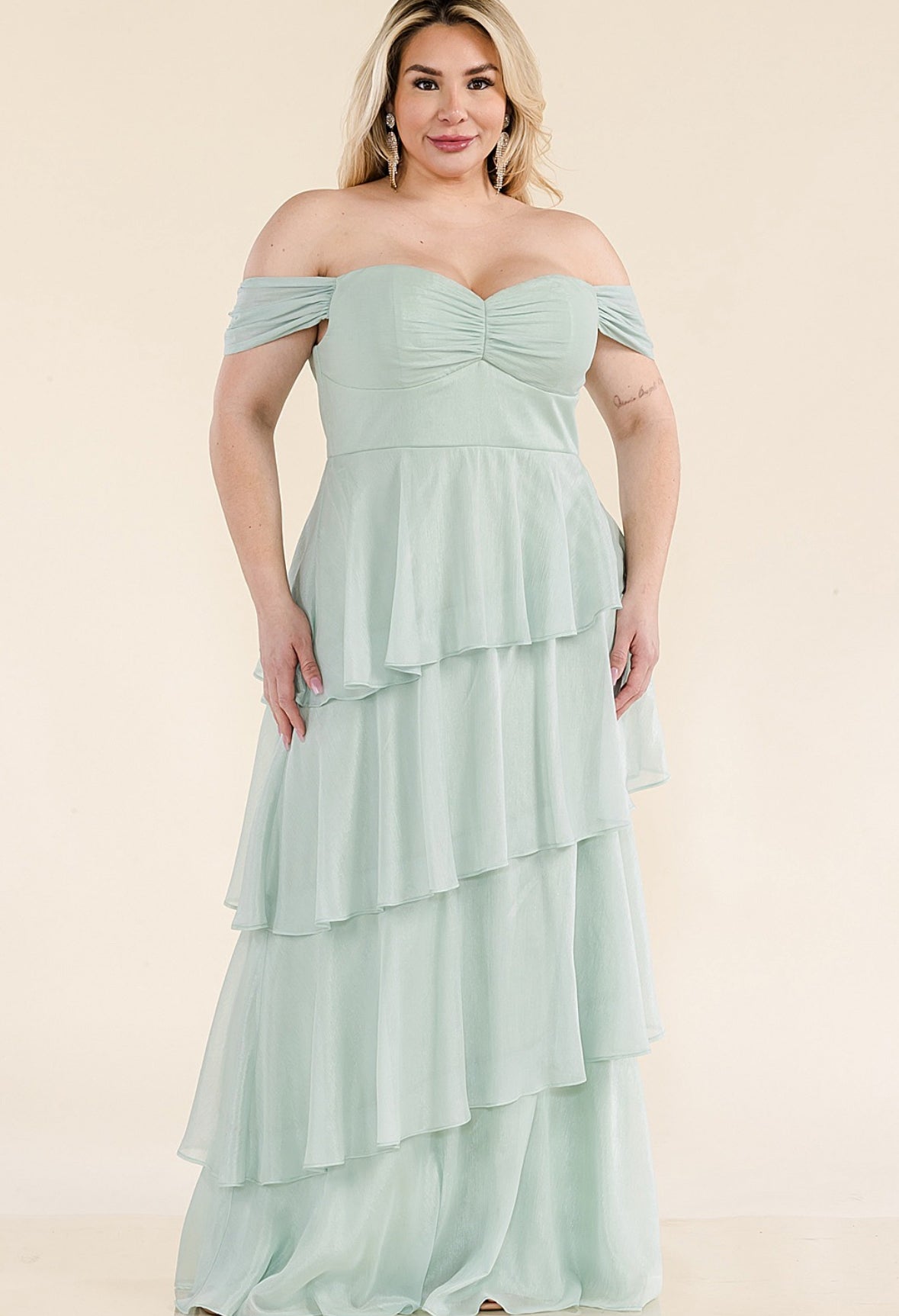 VESTIDO VERDE SAGE