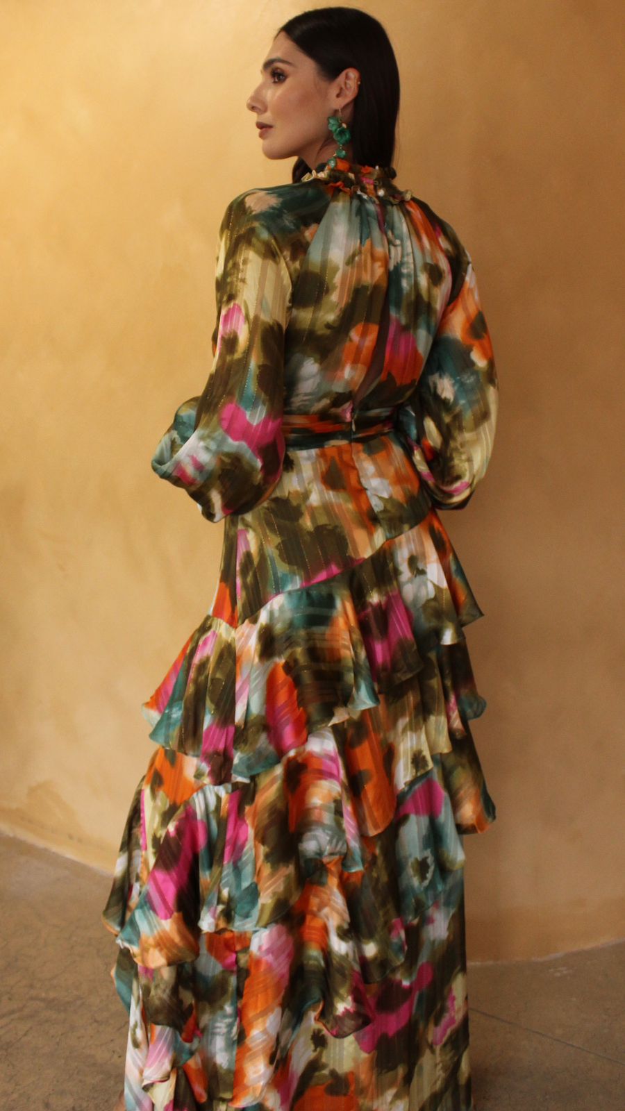 VESTIDO DE COLORES ESTAMPADO