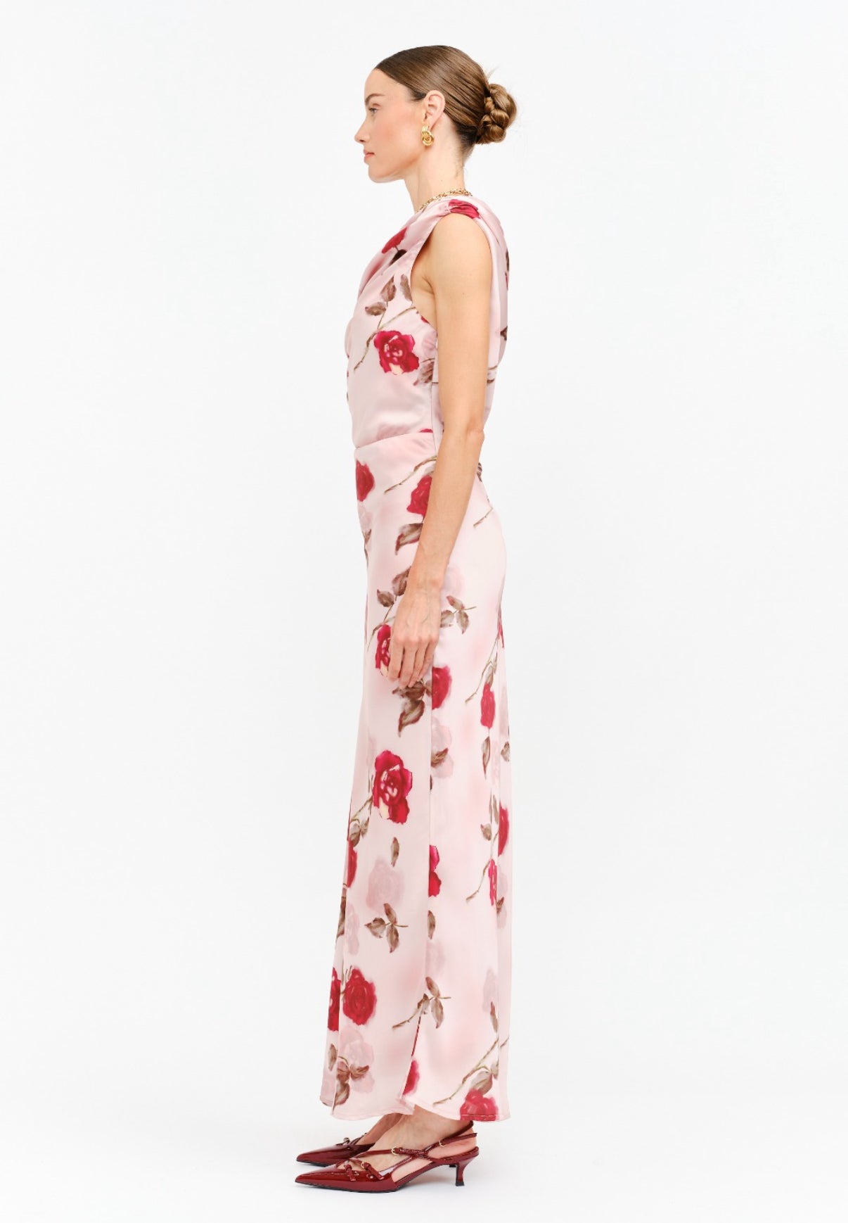 VESTIDO ROSA ESTAMPADO