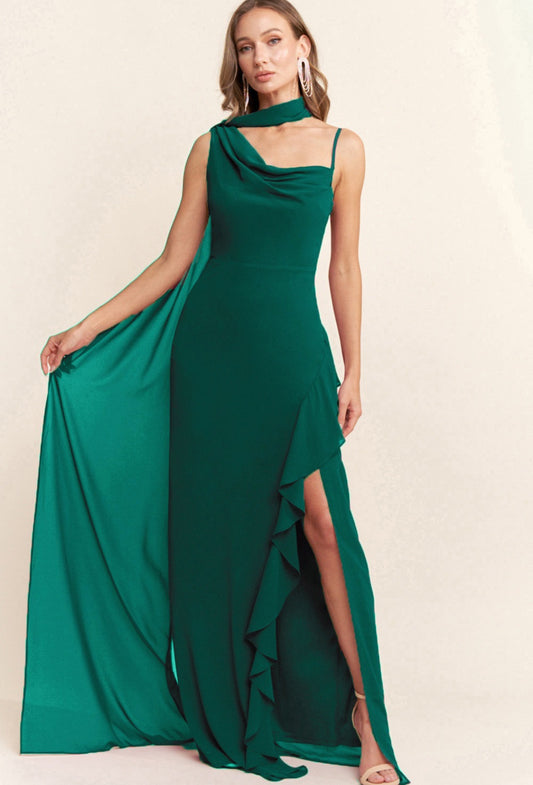 AGNES VESTIDO VERDE ESMERALDA