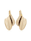 ARETE DORADO CON BEIGE