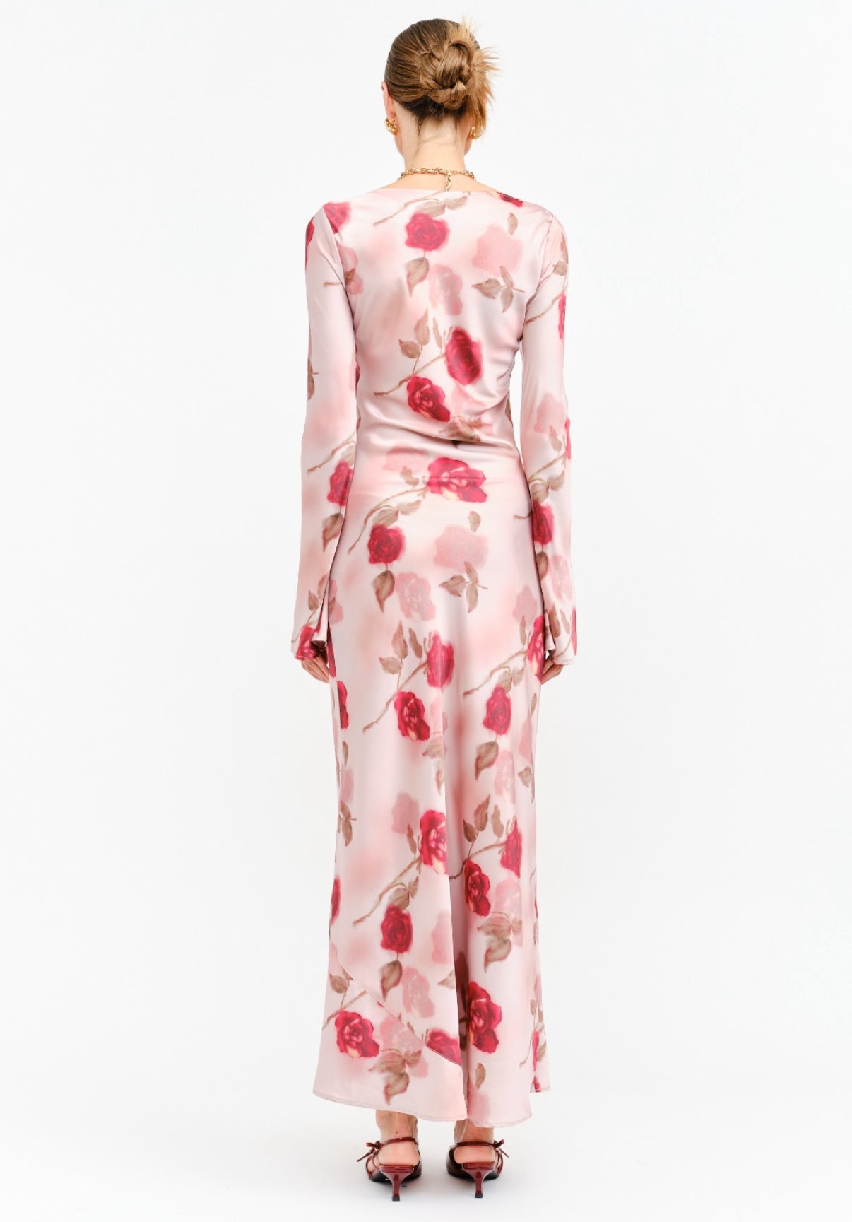 VESTIDO ROSA ESTAMPADO