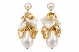 ARETE DORADO CON PERLA
