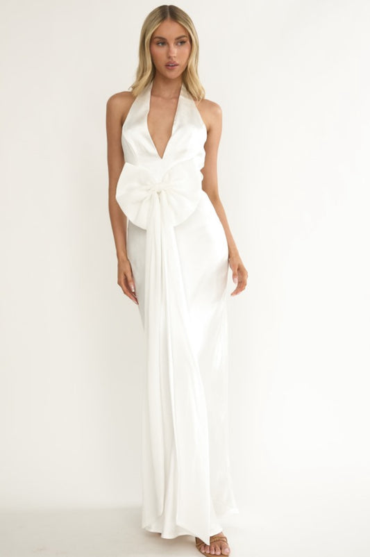 VESTIDO BLANCO SATÉN