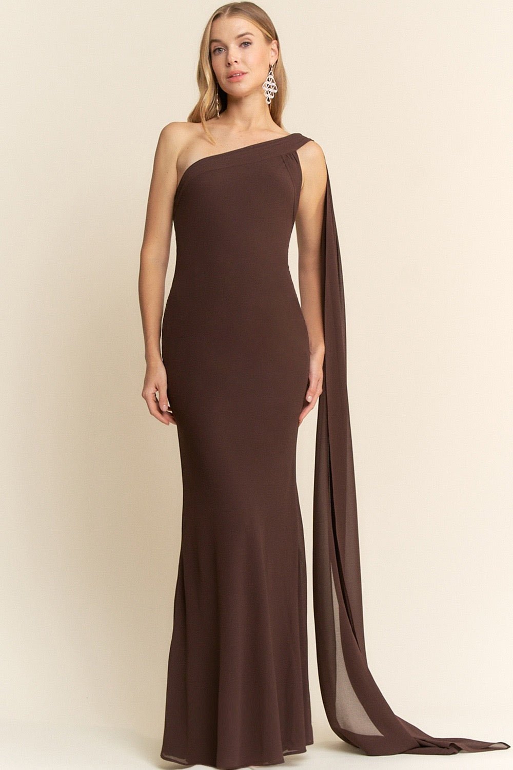 DAFNE VESTIDO CAFÉ CHOCOLATE