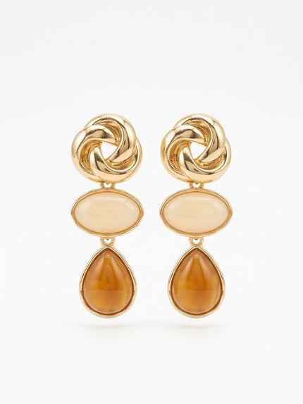 ARETE DORADO CON CAFÉ