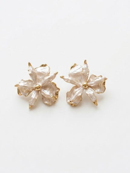 ARETE PERLA CON DORADO