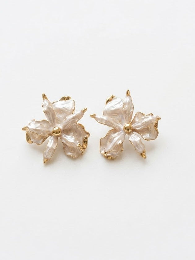ARETE PERLA CON DORADO