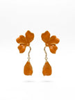 ARETE FLOR MOSTAZA