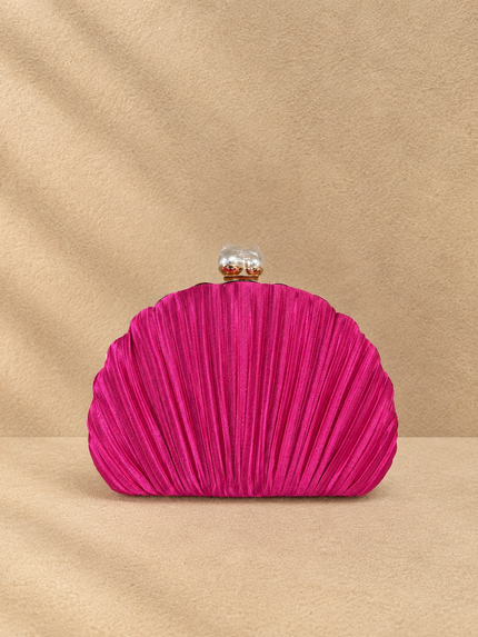 BOLSO ROSA DORADO
