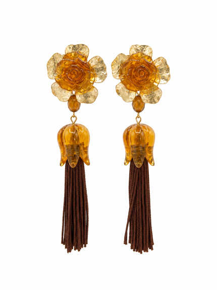 ARETE DORADO CON CAFÉ