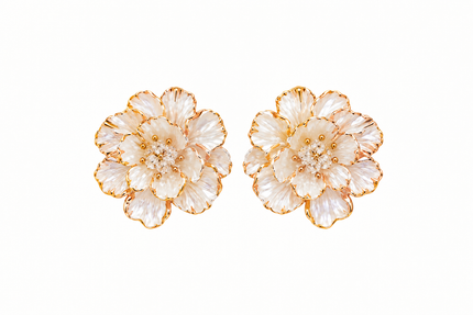 ARETE FLOR APERLADA