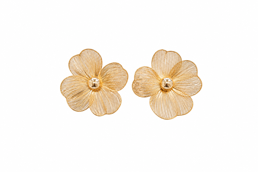 ARETE DORADO FLOR