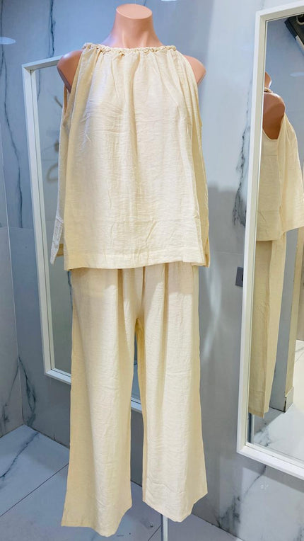 SET PANTALON BEIGE