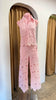 SET CROCHET PANTALON ROSA