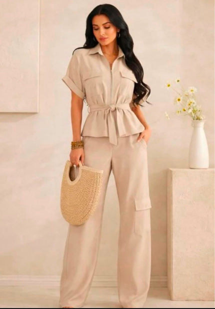SET PANTALON BEIGE