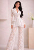 SET PANTALON ENCAJE BLANCO