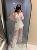 SET PANTALON ENCAJE BLANCO