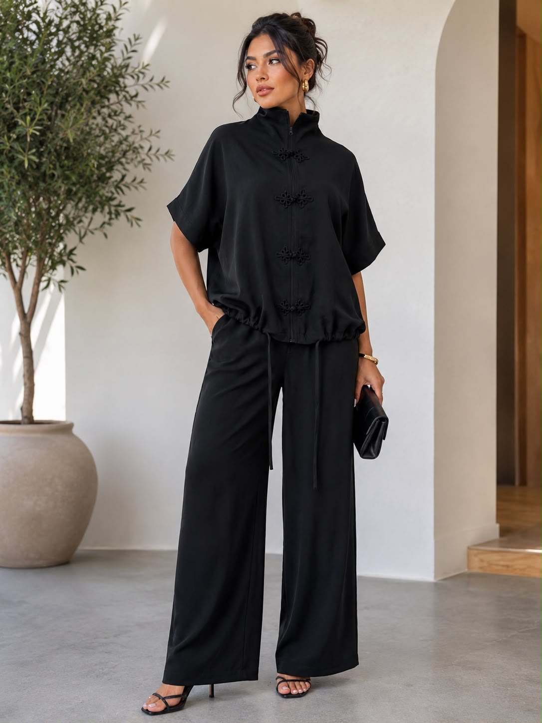 SET PANTALON NEGRO